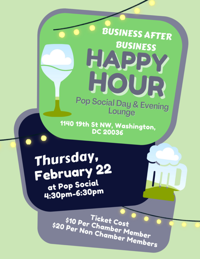 Business After Business Happy Hour Pop Social DC Chamber of